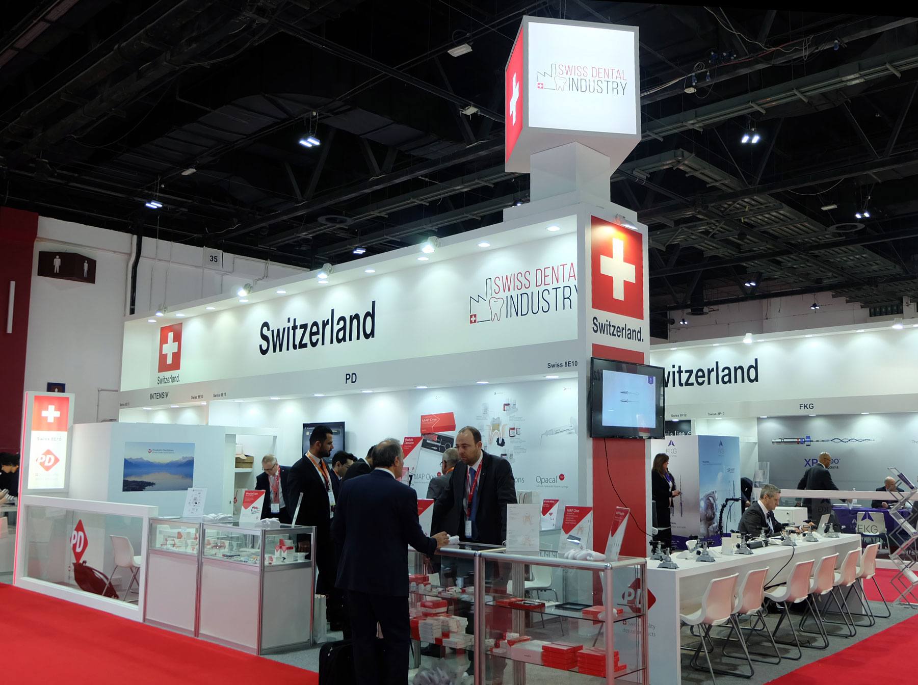 Swiss dental industry exhibition stand